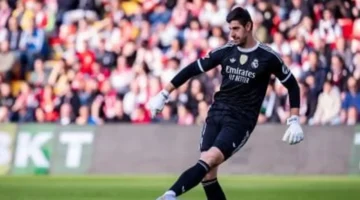 ريال مدريد يؤكد غياب كورتوا أمام أوليمبياكوس في دوري الأبطال